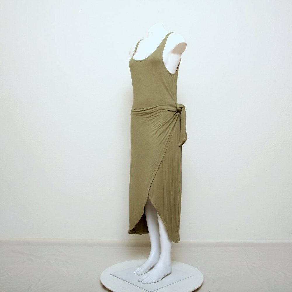 NWT And Now This‎ Knit Sleeveless Wrap High Low Midi Dress